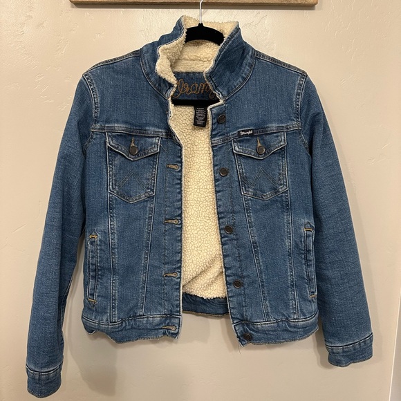Wrangler Jackets & Blazers - Wrangler Sherpa Denim Jacket